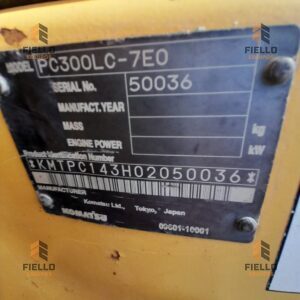 EXCAVADORA SOBRE ORUGAS KOMATSU PC200LC-7 INT. PR600034